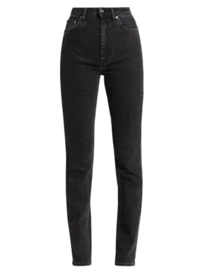 Totême New Standard High-rise Jeans In Grey Wash
