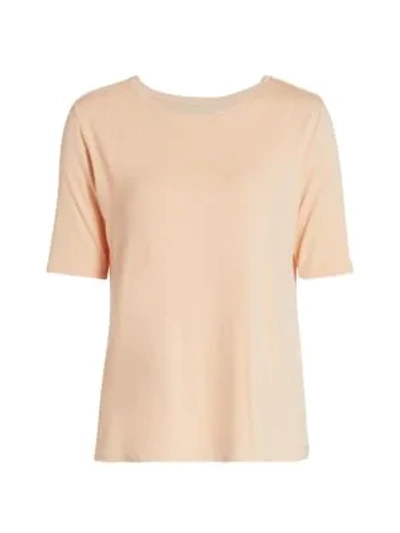 Majestic Soft Knit T-shirt In Nude
