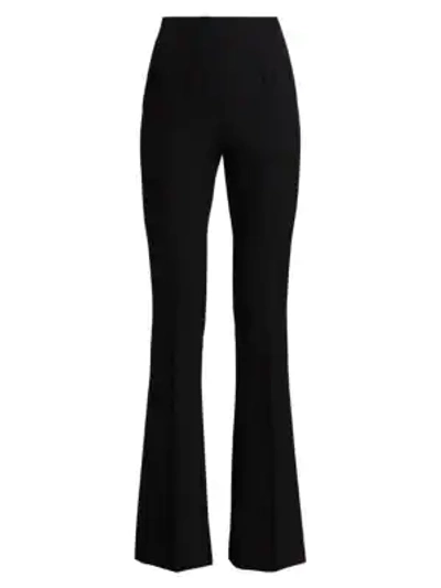 Atm Anthony Thomas Melillo Stretch High-rise Flared Pants In Black