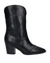 TODAI TODAI WOMAN ANKLE BOOTS BLACK SIZE 7 CALFSKIN,11904605IB 11