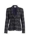 AKRIS PUNTO TWEED DOUBLE BREASTED BLAZER