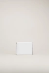 ACNE STUDIOS Trifold card wallet White/black