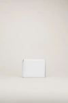 Acne Studios Trifold Card Wallet White/black In Trifold Card Wallet
