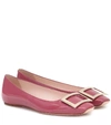 ROGER VIVIER TROMPETTE PATENT-LEATHER BALLET FLATS,P00494991