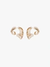 Bibi Van Der Velden 18kt Yellow Gold Wave Diamond Earrings In Gold