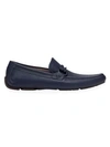 FERRAGAMO Front 4 Leather Driving Loafers