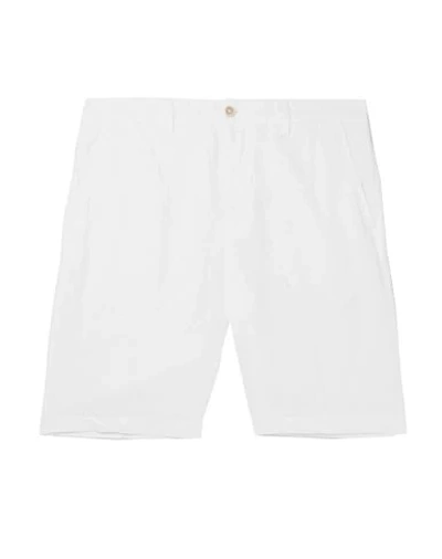 120% Slim-fit Garment-dyed Stretch Linen And Cotton-blend Twill Shorts In White
