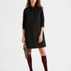 La Doublej Artemis Shirt Dress In Nero