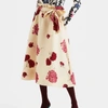 La Doublej Big Blooms A-line Midi Skirt In Ortensia
