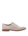 GIANVITO ROSSI GIANVITO ROSSI MAN LACE-UP SHOES LIGHT PINK SIZE 10.5 SOFT LEATHER,11902533WD 7