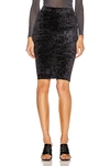 Balenciaga Cycling Crushed-velvet Mini-skirt In Black
