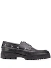 AMI ALEXANDRE MATTIUSSI RIDGED SOLE BOAT SHOES