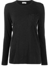 Brunello Cucinelli Ribbed Cotton-blend Jersey Long-sleeved T-shirt In Grey