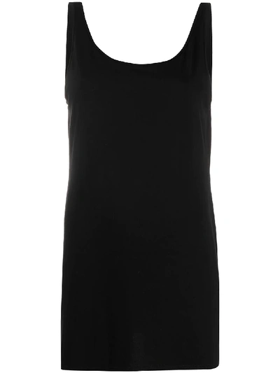 Eileen Fisher Scoop-neck Fine Stretch Jersey Tank In Black