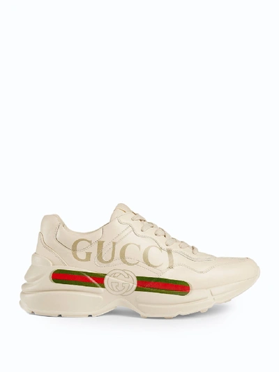 Gucci Rhyton Trainers In White