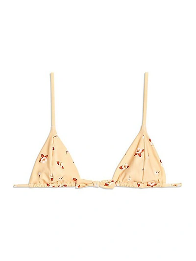 Weworewhat Cooper Bow Bikini Top In Impala