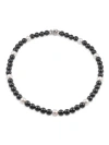 ALOR STAINLESS STEEL, 6-8MM FRESHWATER PEARL & BLACK ONYX NECKLACE,0400012766762