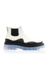Bottega Veneta Off-white Low 'the Tire' Chelsea Boots In White