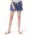 ALTERNATIVE APPAREL LOUNGE PRINTED BURNOUT FRENCH WOMEN'S TERRY SHORTS