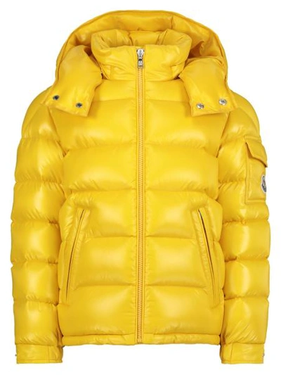 Moncler Kids Down Jacket New Maya For Boys In Yellow