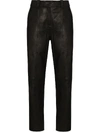 BALMAIN HIGH-WAIST STRAIGHT-LEG TROUSERS