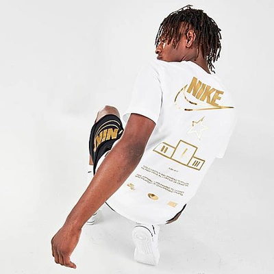 Nike Men's Sportswear Metallic T-shirt In White
