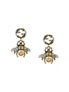 GUCCI DOUBLE G BEE EARRINGS