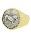 JORGE ADELER Lion Coin Ring