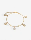 MISSOMA LENA 18CT YELLOW GOLD-PLATED VERMEIL STERLING-ILVER AND RAINBOW MOONSTONE CHARM BRACELET,39554511