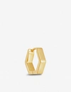 MISSOMA HEX 18CT YELLOW GOLD-PLATED VERMEIL HUGGIE EARRING,R03632816