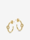 MISSOMA REEL TWINE SMALL 18CT YELLOW GOLD-VERMEIL HOOP EARRINGS,R03632815