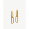 MISSOMA MISSOMA WOMEN'S GOLD RADIAL OVATE 18CT YELLOW GOLD-PLATED VERMEIL STERLING SILVER HOOP EARRINGS,39554078