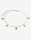 MISSOMA LENA 18CT YELLOW GOLD-VERMEIL AND AMAZONITE CHOKER NECKLACE,39554473