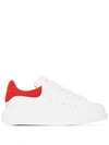 ALEXANDER MCQUEEN WHITE OVERSIZED LEATHER SNEAKERS