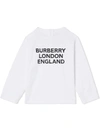 BURBERRY LOGO-PRINT LONG-SLEEVE TOP