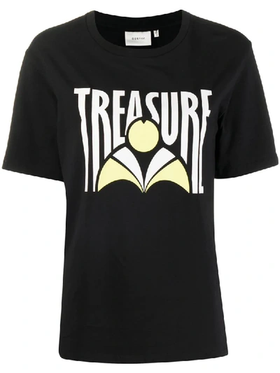 Gestuz Treasure Relaxed-fit T-shirt In Black