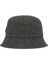 Prada Loden Bucket Hat In Grey