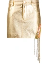 AREA METALLIC PENCIL SKIRT