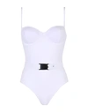 OW INTIMATES OW COLLECTION WOMAN ONE-PIECE SWIMSUIT WHITE SIZE XS RECYCLED POLYAMIDE, ELASTANE,47268130OV 4