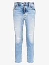 DSQUARED2 DISTRESSED TAPERED JEANS,S74LB0747S3066314975903