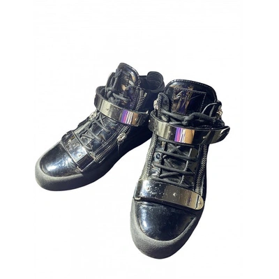 Pre-owned Giuseppe Zanotti Black Leather Trainers
