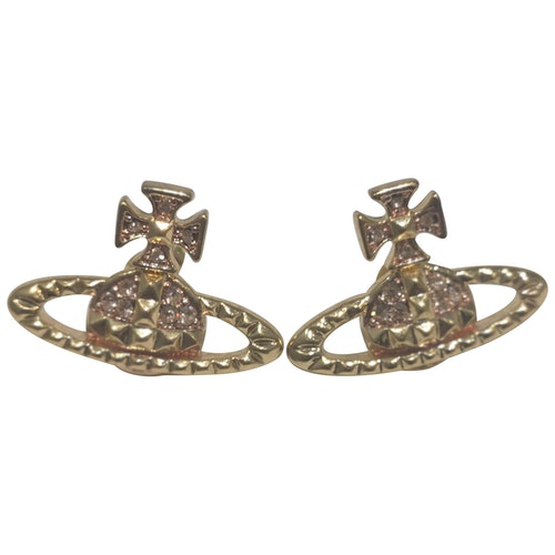 Pre-Owned Vivienne Westwood Gold Gold Plated Earrings | ModeSens