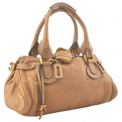 Pre-owned Chloé Paddington Beige Leather Handbag