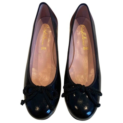 Pre-owned Pretty Ballerinas Patent Leather Ballet Flats In Black