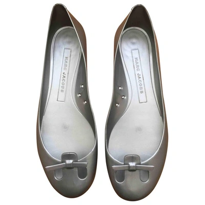 Pre-owned Marc Jacobs Grey Rubber Ballet Flats