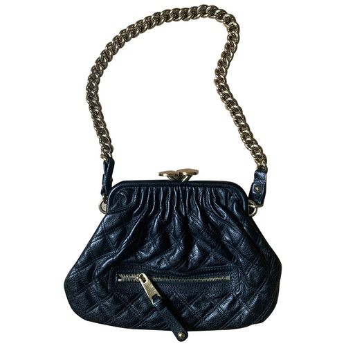 Pre-Owned Marc Jacobs Stam Black Leather Handbag | ModeSens