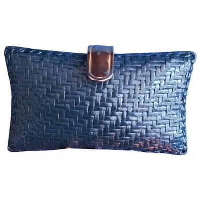 Pre-owned Rodo Blue Wicker Handbag