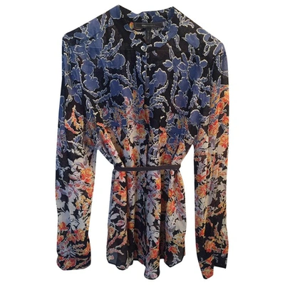 Pre-owned Bcbg Max Azria Silk Shirt In Multicolour