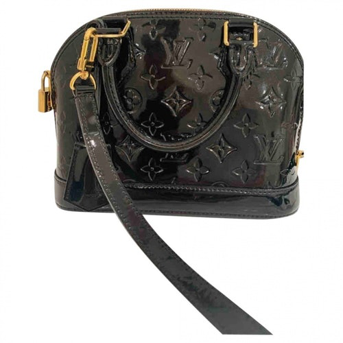 Pre-Owned Louis Vuitton Alma Bb Black Patent Leather Handbag | ModeSens