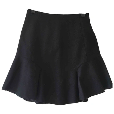 Pre-owned Carven Black Wool Skirt